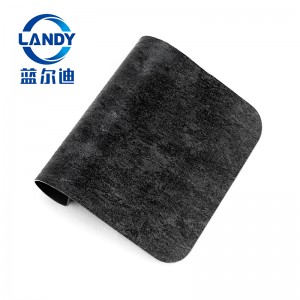 Landy Black Marble PVC Pool Liner
