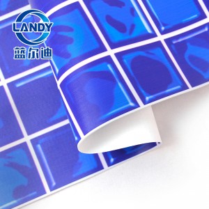 Landy Dark Blue Mosaic Liner