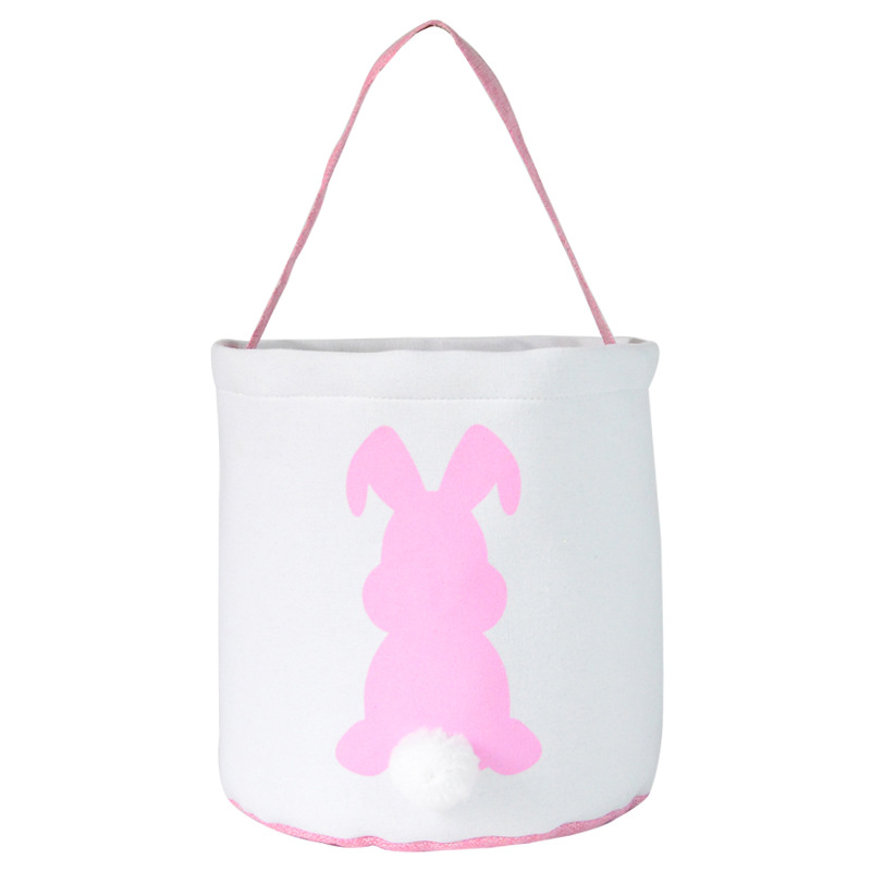 Easter Bag Easter Decorations Canvas Cotton Personalized Egg Basket Hunt Bags Cute Rabbit bag