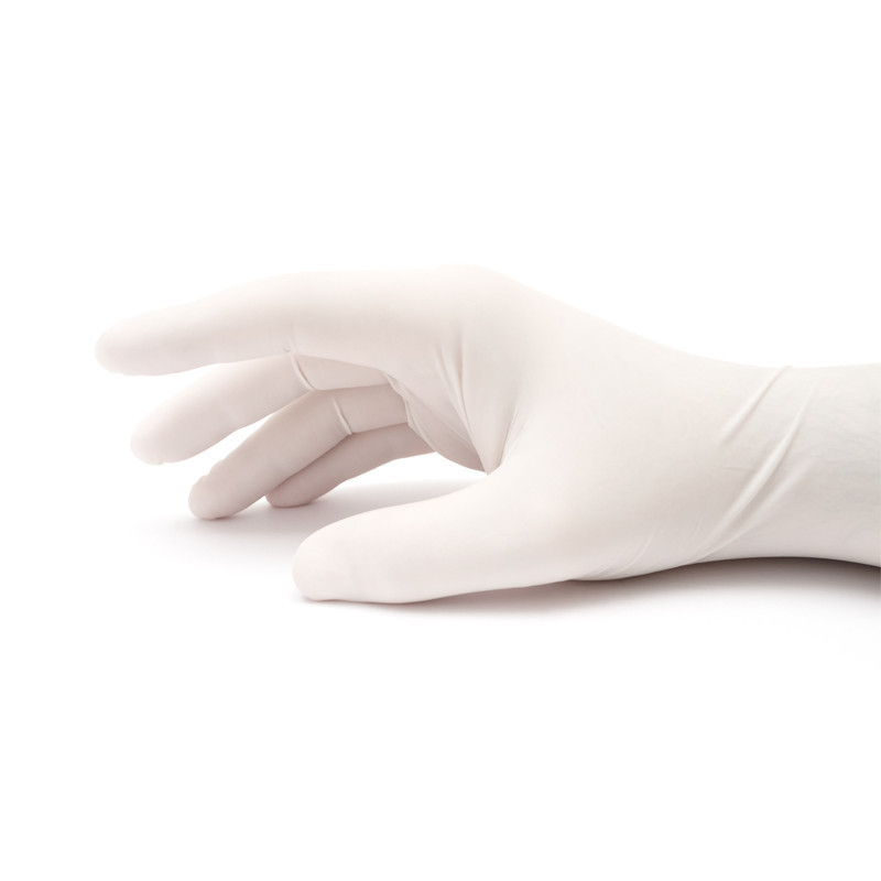 white latex sterilized sugrical glove