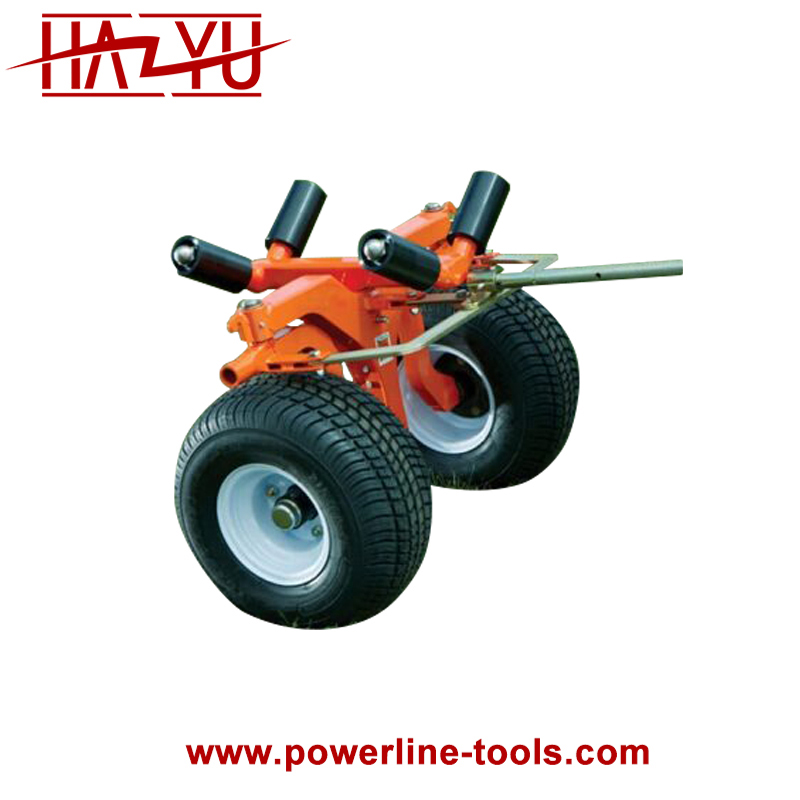 Two Wheel Pole Dolly Pole Line Hardware Cable & Pole Protection