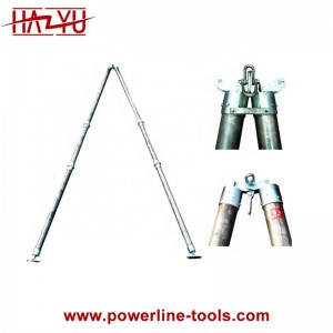 China Electric Power Gin Pole Lifting Device