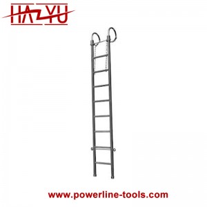 Horizontal and Suspended Ladder for Aerial Line Work