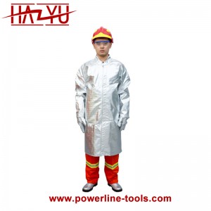Fire Protection Suits Silvery Insulated Coat