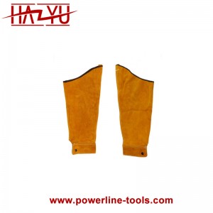 Safety Protection Yellow Welding Cowhide Sleeve
