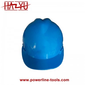 Blue Hard Helmet with Warning Device