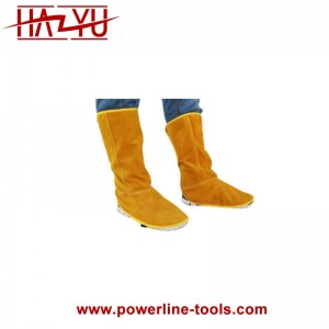 Cowhide Welding Foot Protectors for Construction Sites