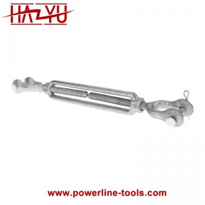 Hot Dipped Galvanized Steel Jaw Drop Forged Turnbuckles