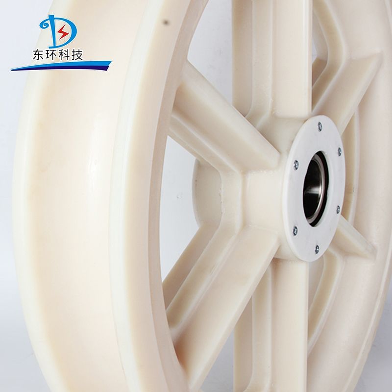 Customized Durable PA6 Nylon Sheave Neoprene Lined MC Nylon Wheel