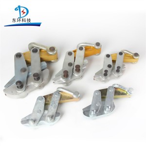 OEM Electrical Wire Clips Manufacturer –  Self Locking COME ALONG CLAMP Anti Twist Steel Rope Gripper – Donghuan Power