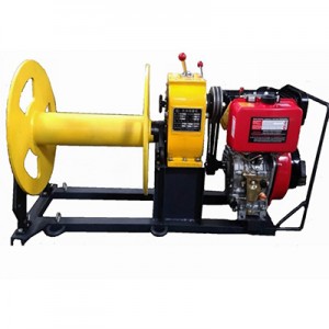 China wholesale Electric Hydraulic Cable Cutter Factory –  Belt Drive Winch Diesel Engine Gasoline Wire Rope Drum Equipped With Steel Wire Rope Pulling Winch – Donghuan Power