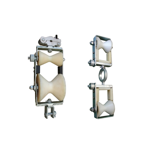 SPECIAL CABLE ground wire OPGW DOUBLE SHEAVE PULLEY BLOCK Double wheel ground wire changing pulley