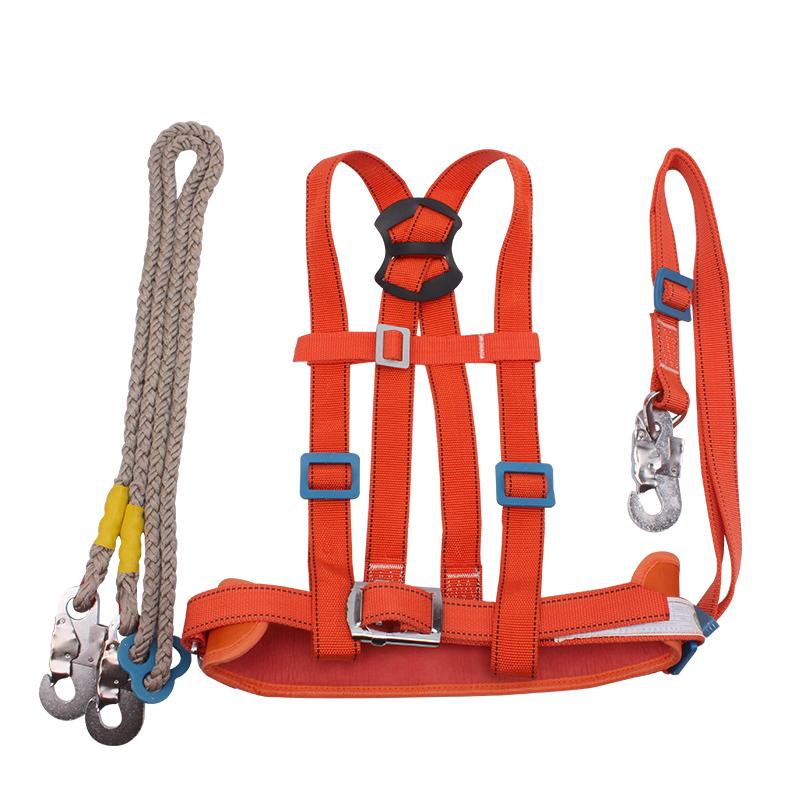 China Electrician Safety Belt Harness Anti-fall Body Safety Rope Safety  Belt Manufacturer and Supplier