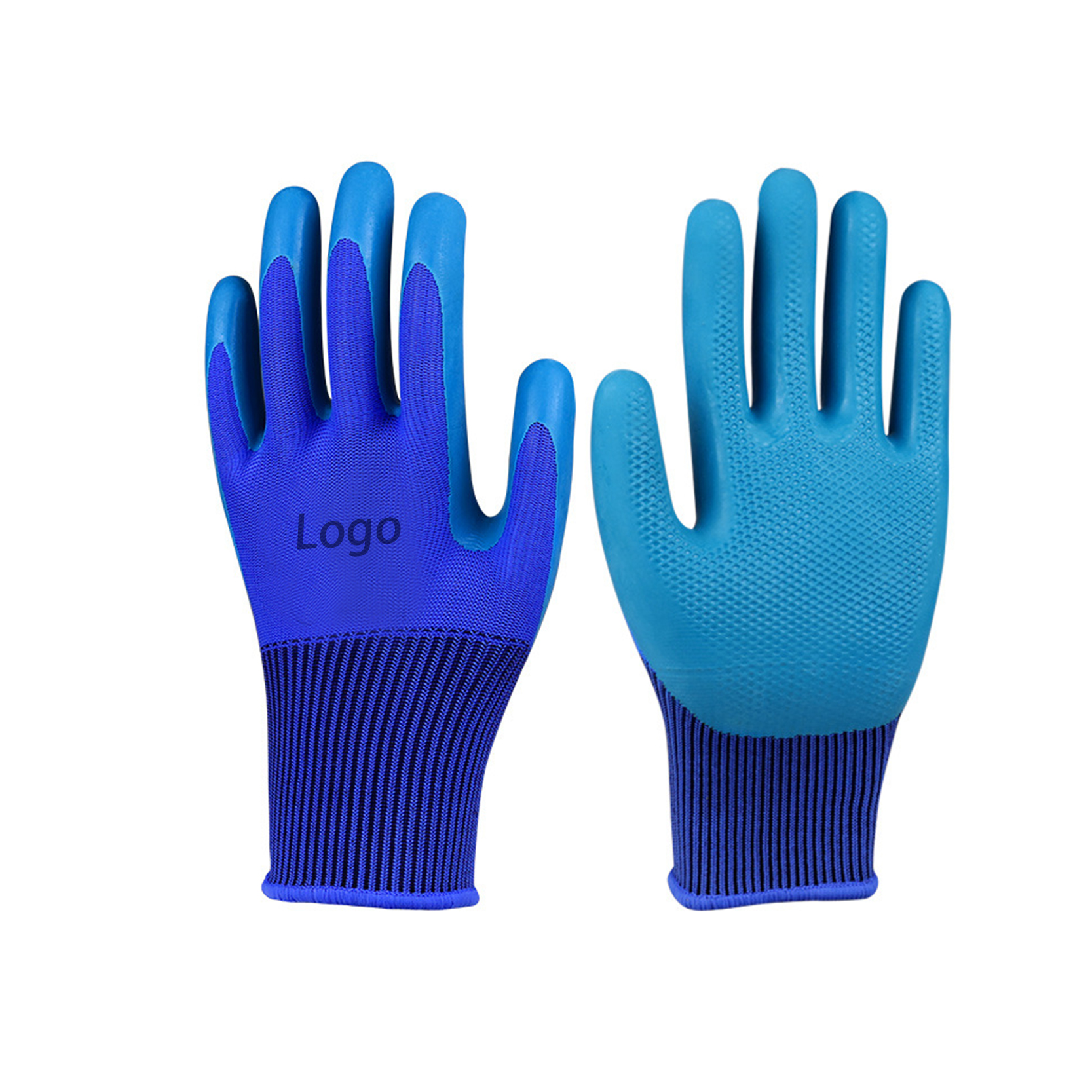 Large Rubber Latex Coated Work Gloves for Construction, gardening gloves, heavy duty gloves