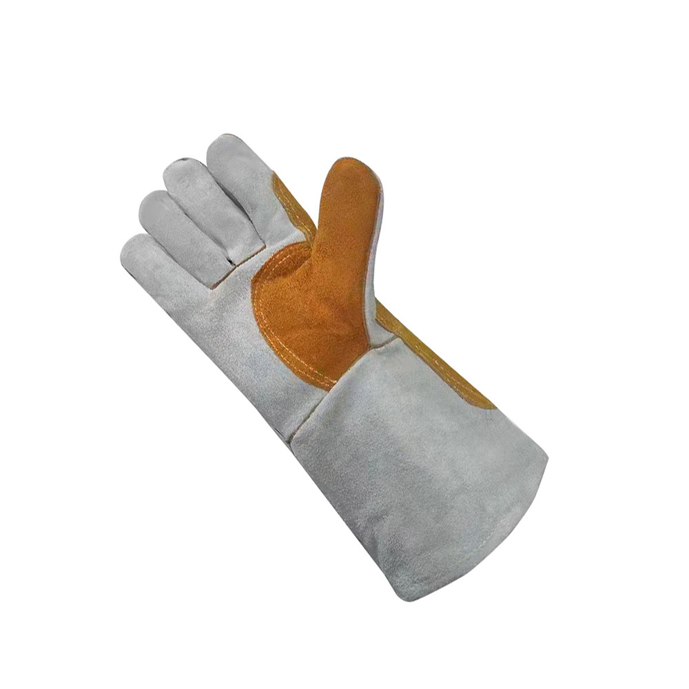 High Quality Cow Split Leather Welding Gloves Protection Hand Gloves (1)