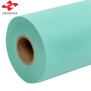 40gsm green color 100% virgin polypropylene spunbond non woven fabric for making surcial gown face mask pp non-woven fabric rolls price