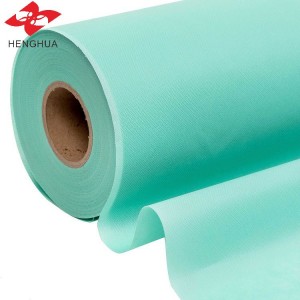 40gsm green color 100% virgin polypropylene spunbond non woven fabric for making surcial gown face mask pp non-woven fabric rolls price