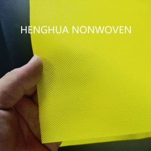 100gsm*1.5m*300yard Yellow Color Biodegradable Non woven Fabric PP spunbond non-woven fabric polypropylene for bags factory