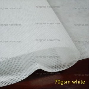 70gsm white Polypropylene spunbond non woven fabric roll notex polypropylene nonwoven fabric 70gsm