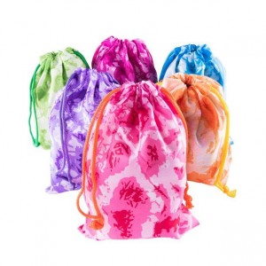 Recycled Tie Dye Gift Drawstring Bag