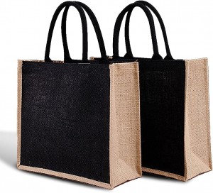 Wholesale Plain Natural Carrier Jute Tote Bag with Handle