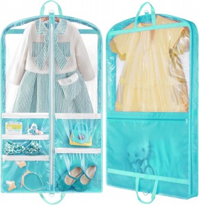 Kids Dance Costume Bags with 7 Zipper Pockets