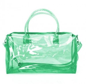 Clear PVC Color Tote Bag for Beach