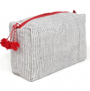 Durable Blank Linen Canvas Toiletry Bags