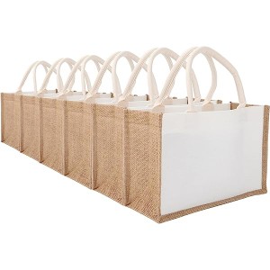 Plain Grocery Shopping Promotional Jute Tote Bag