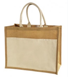 Reusable Natural Bulk Jute Shopping Bags for Marketing