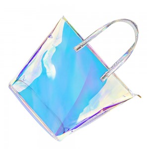 Colorful Laser Clear PVC Bag with Zipper