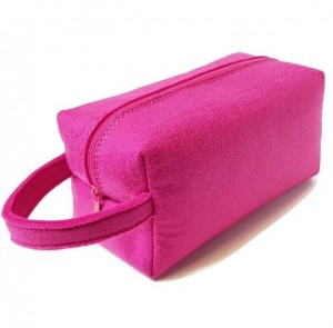 2023 Pink Felt Cosmetic Bag