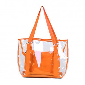 High Quality Jelly Beach Tote Bag with Pockets