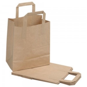 Custom Vintage Plain Kraft Flat Paper Bags