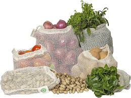 Cotton Mesh Net Shopping Bag for Fruit Vegetable