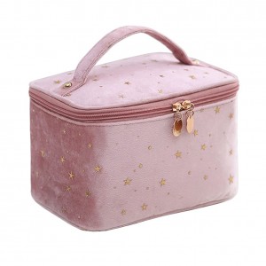 Pink Cute Makeup Bag with Handle