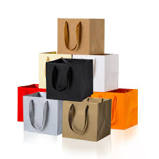 Kraft Shopping Paper Bags Packaging for Clothing