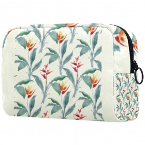 Large Capacity Flower Floral Quilted Makeup Bag
