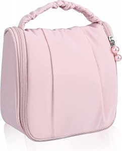 Custom Wholesale Polyester Sublimation Hot Pink Makeup Bag