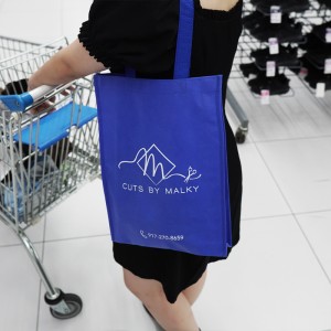 Strong Shopping Bags Reusable Tote Bag with Printed Logo