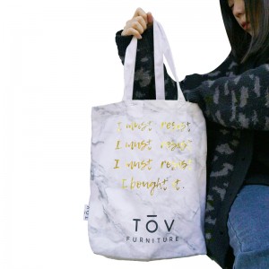 Heavy Simple Cotton Canvas Tote Bag for Shopping
