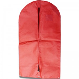 Biodegradable Luxury Red Garment Bag