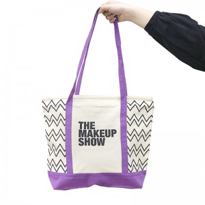 Large Canvas Simple Shopping Bag Shoulder Crossbody Bag