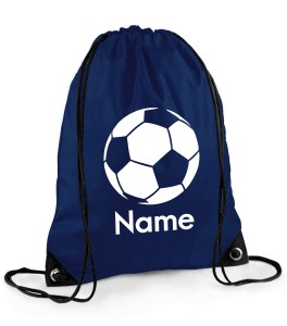 Printed Football Sports Drawstring Bag