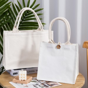 Reusable Canvas Tote Shopping Bags with DIY Creative Designs