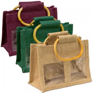 Burlap Tote Bags Jute for Gift