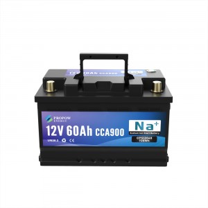 Na+ CCA900 12V 60Ah Cranking Sodium-ion battery SIB CPN12060 278*175*172mm