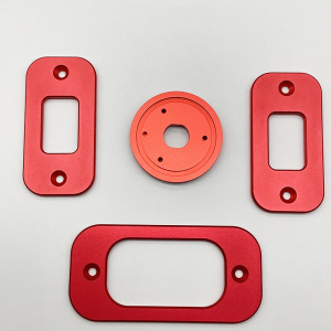 CNC Machined Anodized Red Prototype