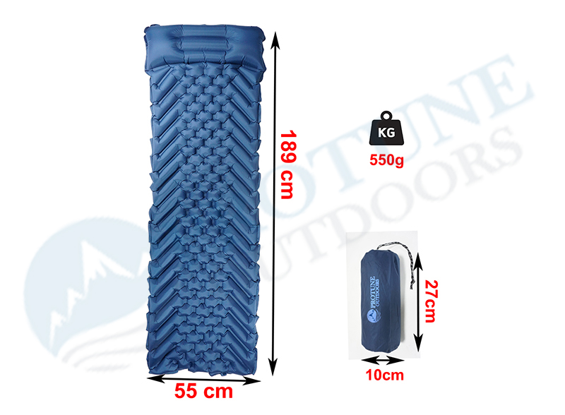 Protune New designed camping air mattress with air pillow
