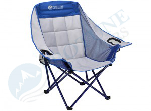 Protune oversize handrest folding chair with cup holder